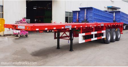3 Axle 40ft Flatbed Semi Truck Trailer will be Sent to Mauritania