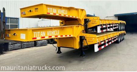 4 Axle 40 Feet Low Bed Trailer Will be Sent to Mauritania