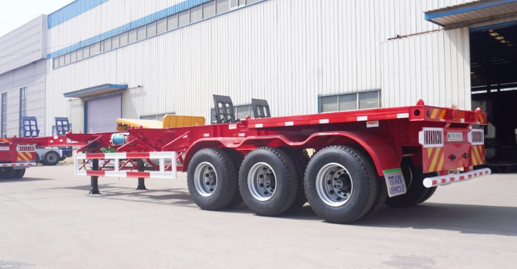 3 Axle 40 Ft Container Chassis Trailer will sent to Mauritania