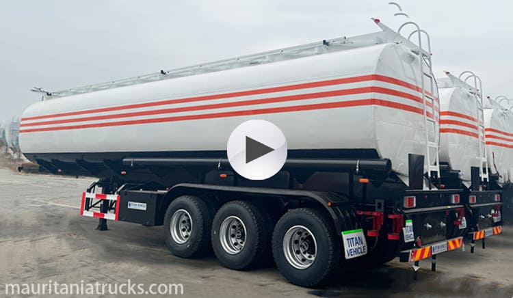 Tri Axle 45000 Liters Diesel Fuel Tanker for Sale in Mauritania