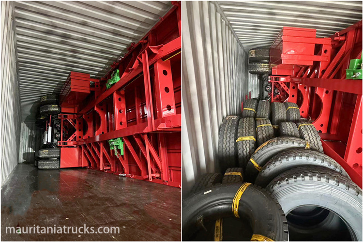 3 Axle 40Ft Flatbed Semi Truck Trailer for Sale in Mauritania