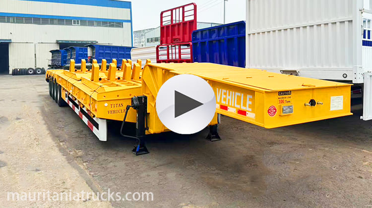 4 Axle 40 Feet Low Bed Trailer for Sale in Mauritania, Nouakchott