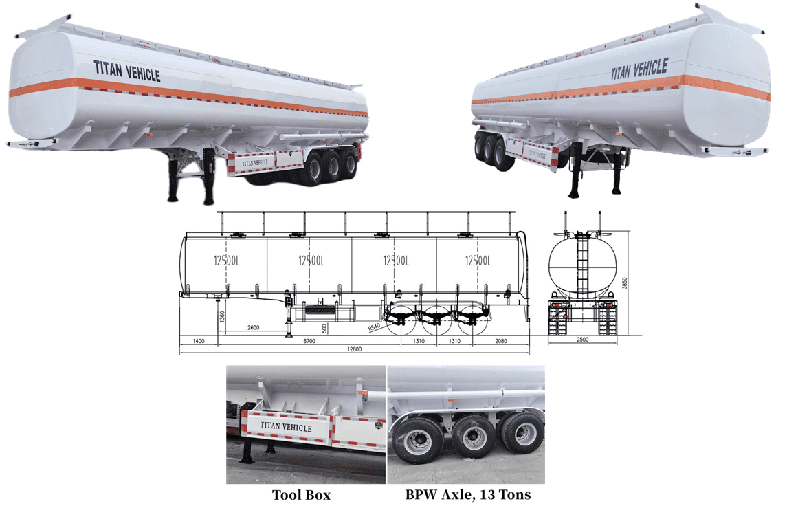Fuel Tanker Trailer Price in Mauritania
