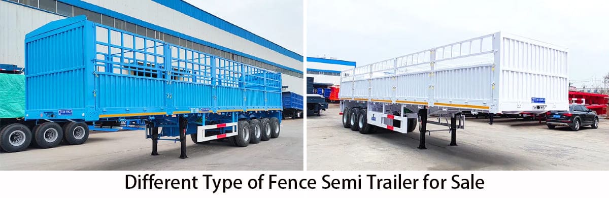Fence Semi Trailer Price for Sale | Drop Side Trailer for Sale in Mauritania
