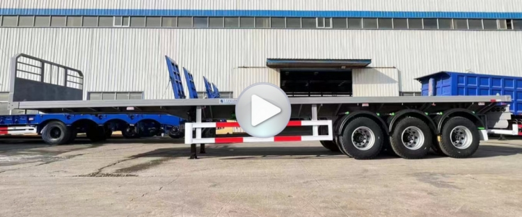 Tri Axle Trailer for Sale in Mauritania | Flatbed Container Trailer | 40 Foot Trailer