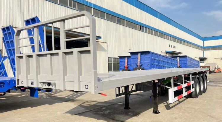 Tri Axle Trailer for Sale in Mauritania | Flatbed Container Trailer | 40 Foot Trailer