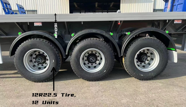 Tri Axle Trailer for Sale in Mauritania | Flatbed Container Trailer | 40 Foot Trailer