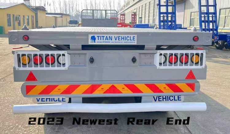 Tri Axle Trailer for Sale in Mauritania | Flatbed Container Trailer | 40 Foot Trailer