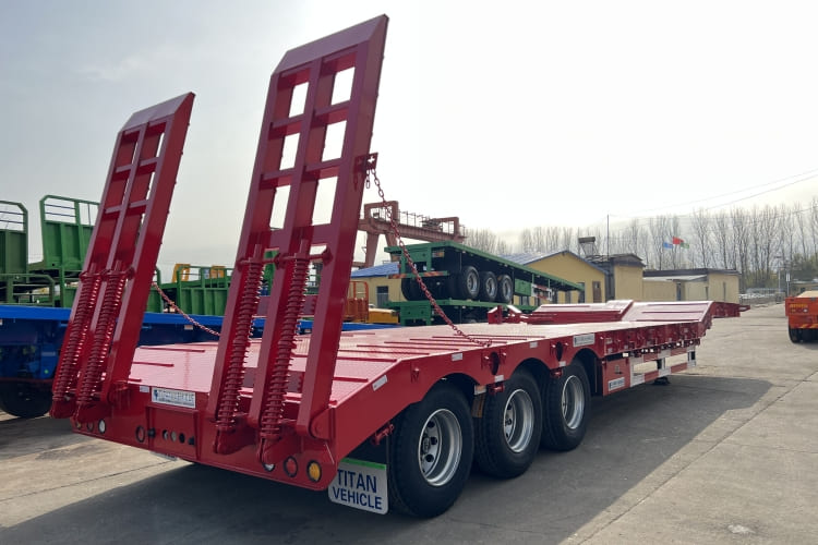 40 Ft 3 Axle Low Bed Trailers