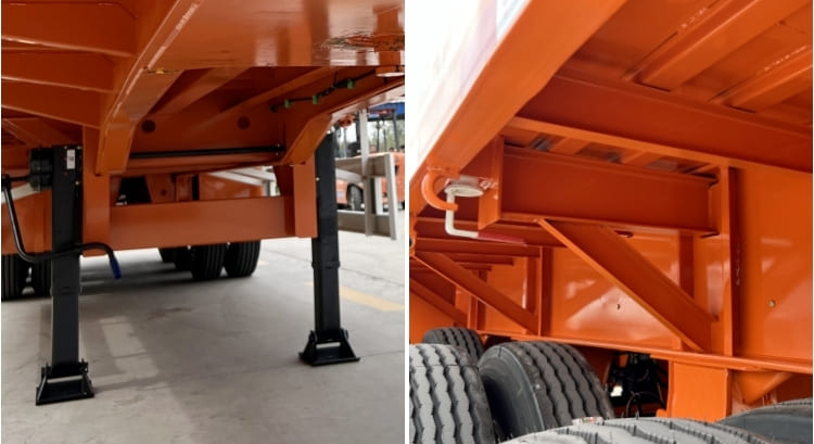 3 Axle 40 Feet Flat bed Semi Trailer for Sale in Mauritania