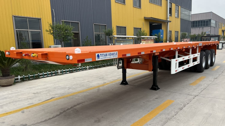3 Axle 40 Feet Flat bed Semi Trailer for Sale in Mauritania