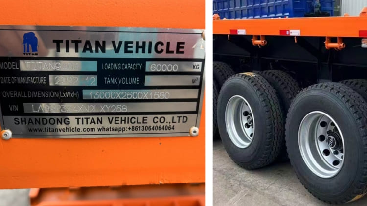 4 Axle 40 Foot Flatbed Trailer