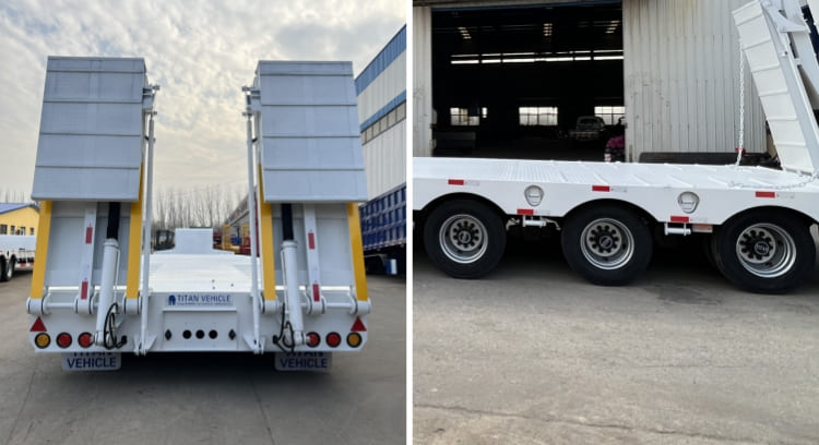 60 Ton 3 Axle Lowbed Trailer for Sale Near Me in Nouakchott Mauritania