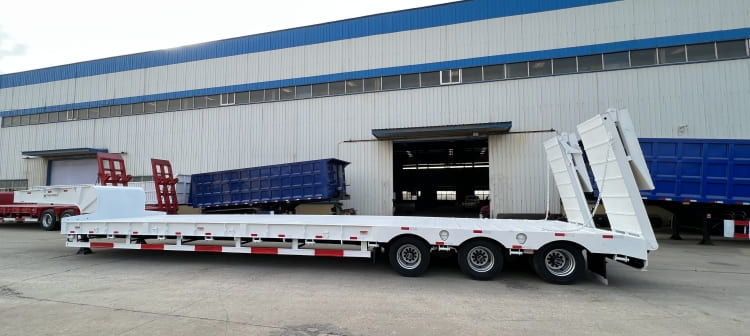 60 Ton 3 Axle Lowbed Trailer for Sale Near Me in Nouakchott Mauritania