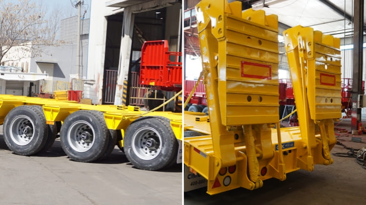 Cimc Trailer | 3 Axle 80 Ton Lowbed Trailer for Sale in Mauritania
