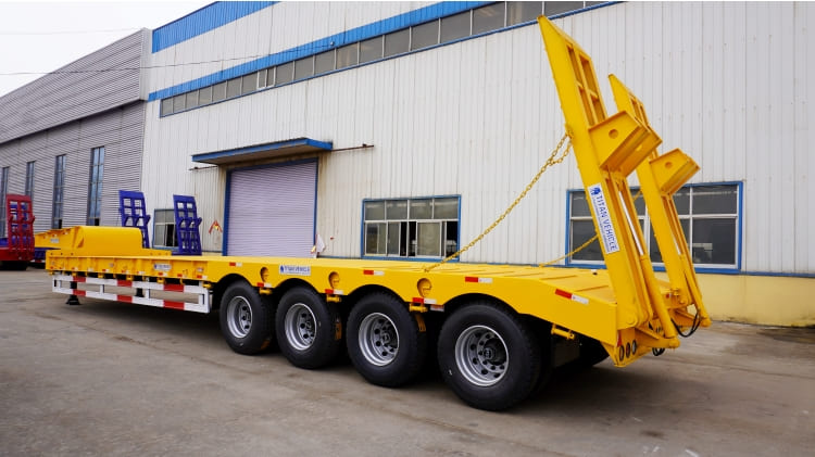 4 Axle 100 Ton Hydraulic Low Bed Truck for Sale in Mauritania