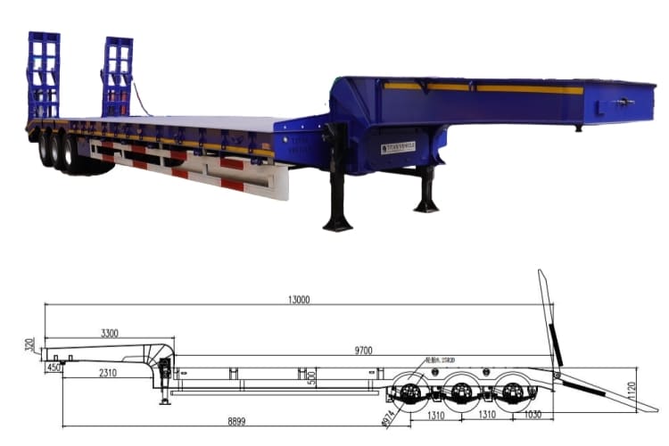 3 Axle 60 Ton Low Loader
