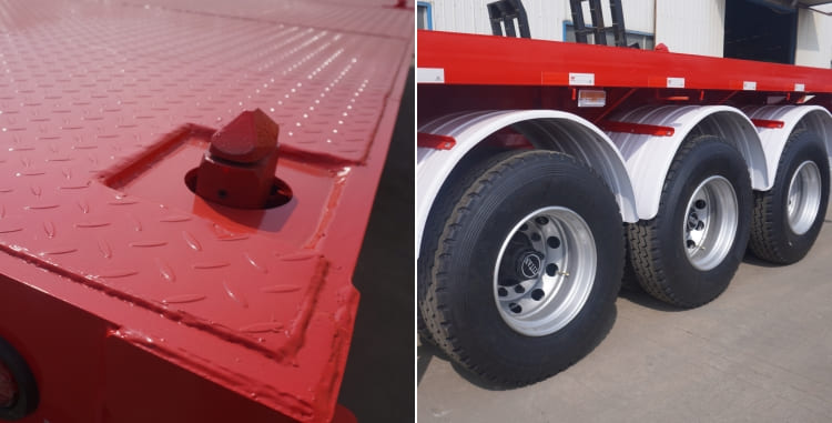 40Ft Flat Bed Semi Trailer for Sale in Mauritania