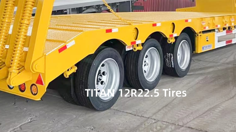 80 Ton Tri Axle Lowbed Trailers Manufacturers in Mauritania