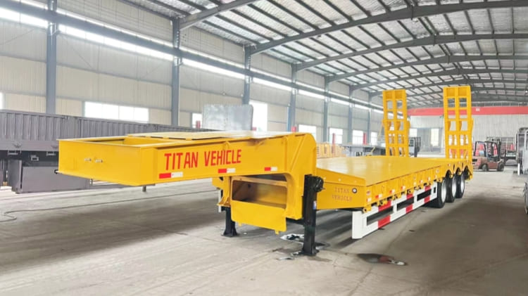 80 Ton Tri Axle Lowbed Trailers Manufacturers in Mauritania