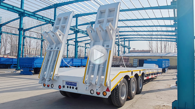 3 Axle 40 Feet Low Bed Trailer for Sale in Mauritania nouakchott