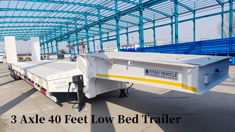 3 Axle Low Bed Trailer in Mauritania | 40 Feet Low Bed Trailer for Sale in Mauritania nouakchott