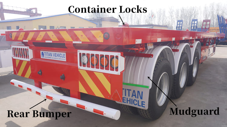 40 Foot Flatbed Trailer Price in Mauritania | Tri Axle Semi Flatbed Trailer in Nouadhibou