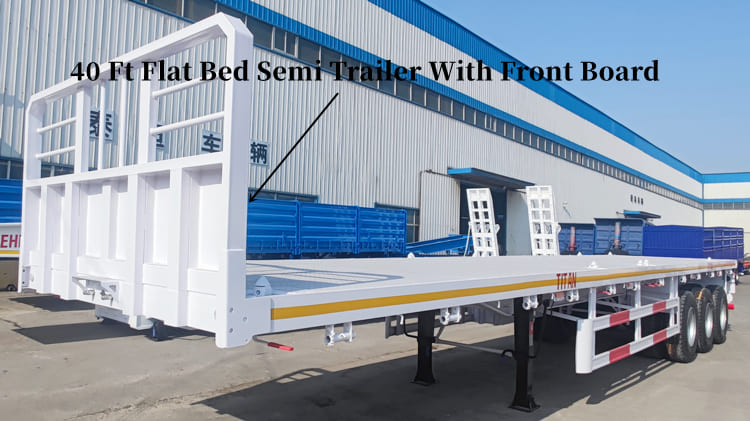 40 Ft Flat Bed Semi Trailer for Sale in Mauritania Nouakchott