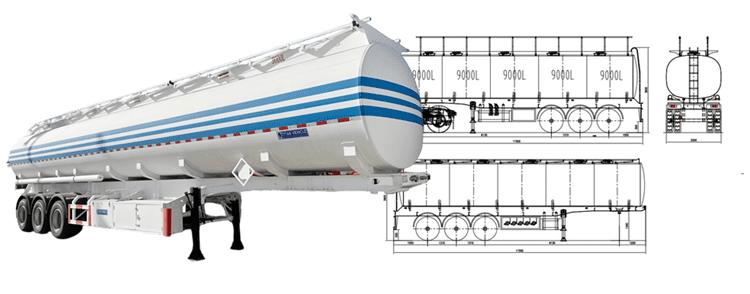 45000 Liters Diesel Tanker for Sale in Mauritania- Diesel Fuel Tanker in Nouakchott