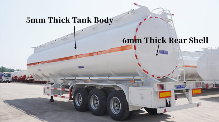 Tri Axle Fuel Tanker Trailer Price in Mauritania Nouadhibou