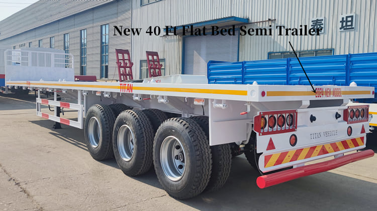 40 Ft Flat Bed Semi Trailer for Sale in Mauritania Nouakchott