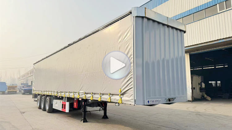 Tri Axle 40 Tons Dry Van Trailer for Sale in Mauritania