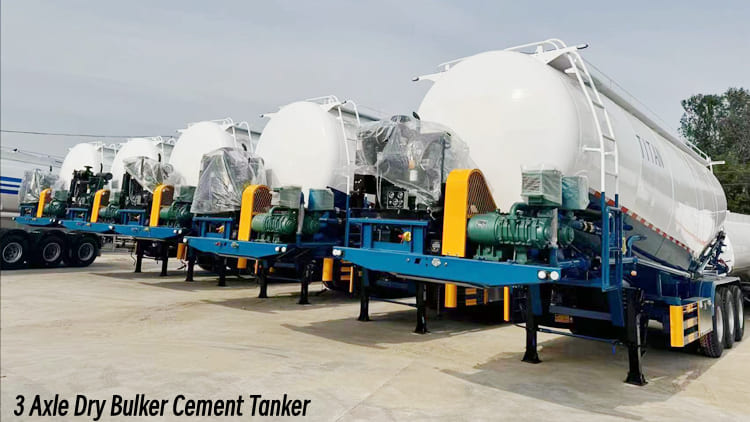 3 Axle Dry Bulker Cement Tanker for Sale in Mauritania
