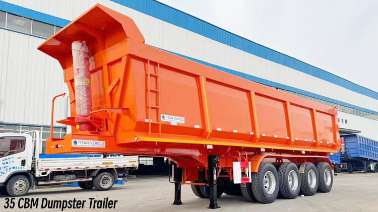 35 CBM Dumpster Trailer Price in Mauritania