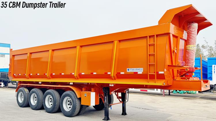 35 CBM Dumpster Trailer Price in Mauritania