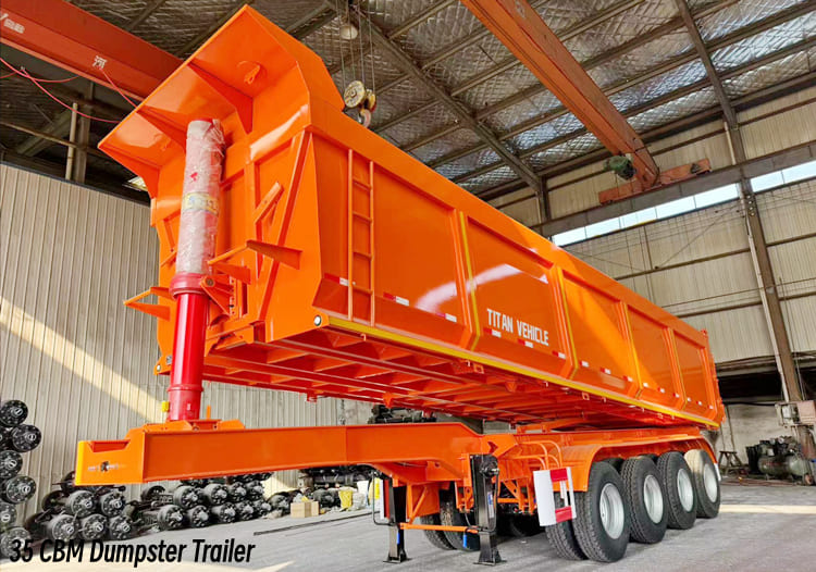 35 CBM Semi Dump Trailer Price in Mauritania