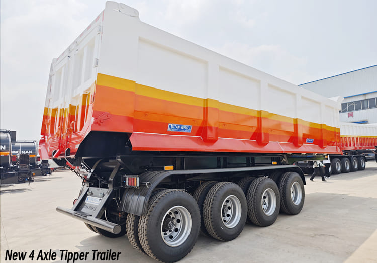 New 4 Axle Tipper Trailer Price for Sale in Mauritania