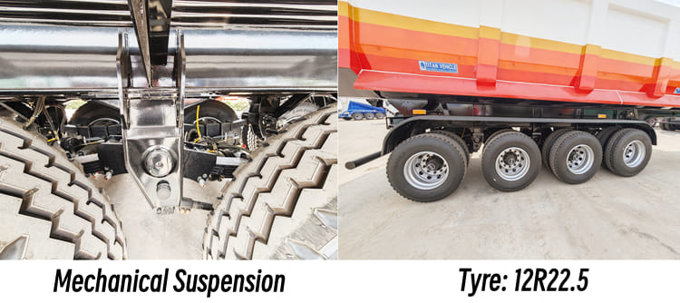 New 4 Axle Tipper Trailer Price for Sale in Mauritania
