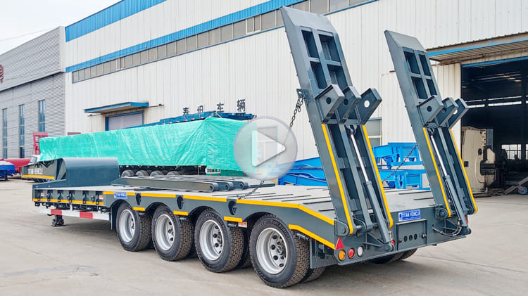 100 Tons Low Low Bed Trailer for Sale in Mauritania