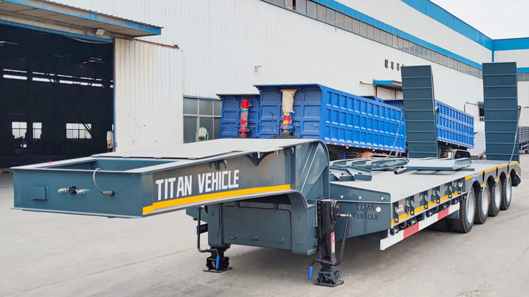 100 Tons Low Low Bed Trailer for Sale in Mauritania