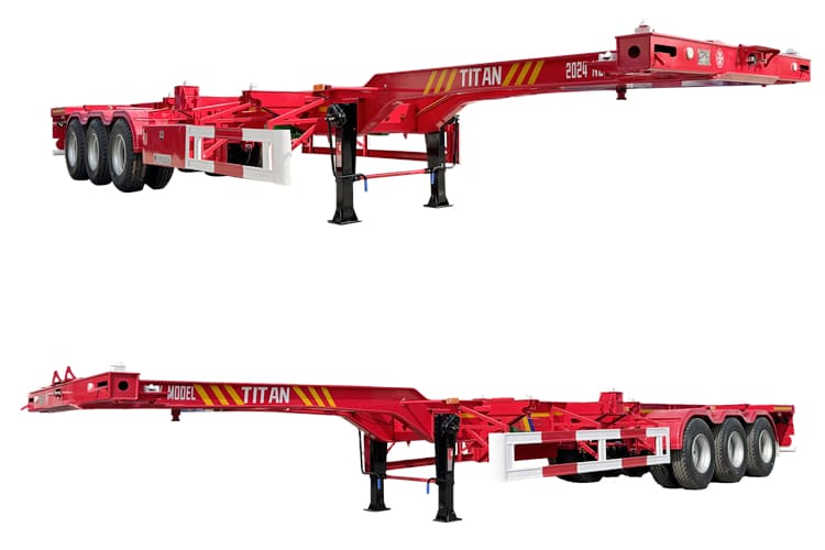 Tri Axle Container Chassis Trailer for Sale in Mauritania