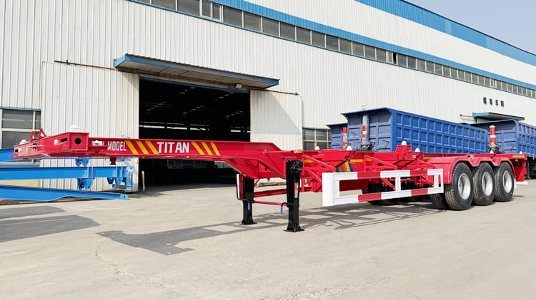 Tri Axle Container Chassis Trailer for Sale in Mauritania