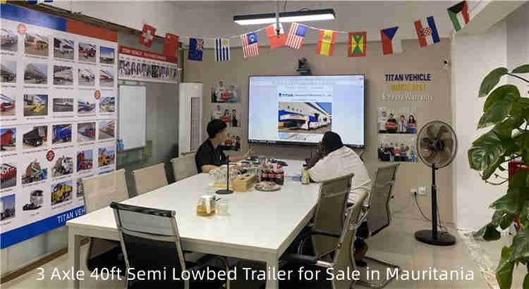 3 Axle 40ft Semi Lowbed Trailer for Sale in Mauritania, Nouakchott