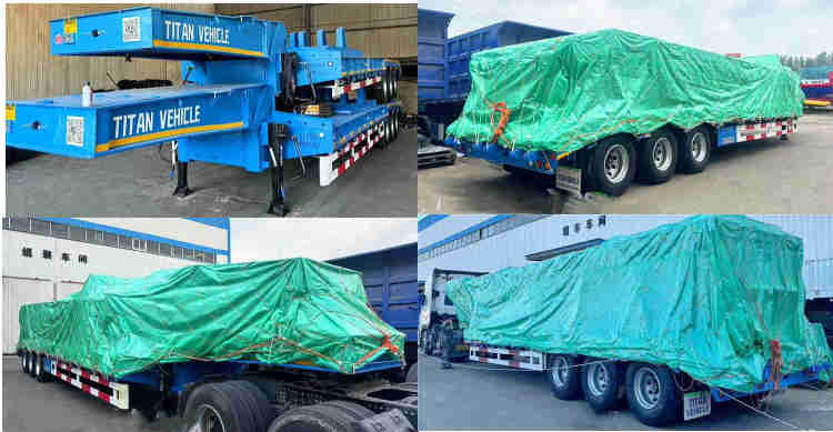 3 Axle 40ft Semi Lowbed Trailer for Sale in Mauritania, Nouakchott