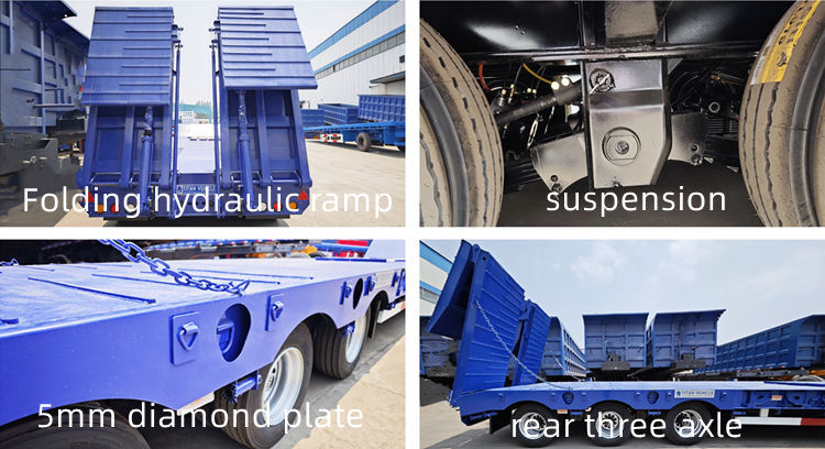 80 Ton Low Bed Trailer for Sale in Mauritania,Nouadhibou