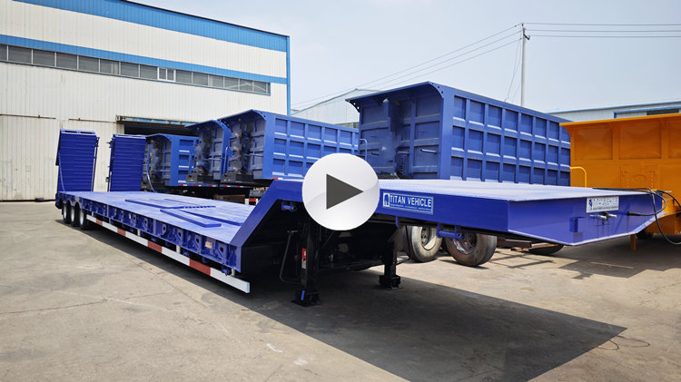 80 Ton Low Bed Trailer for Sale in Mauritania,Nouadhibou