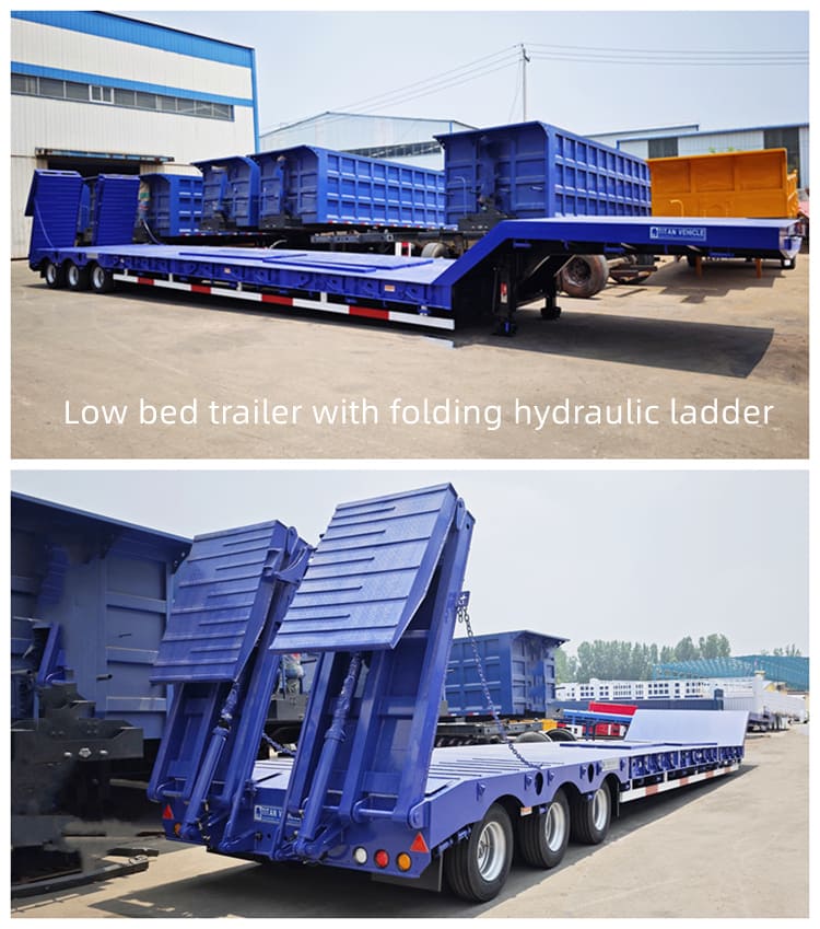 80 Ton Low Bed Trailer for Sale in Mauritania,Nouadhibou