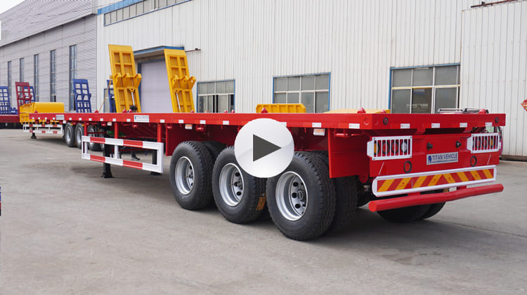 3 Axle Flatbed Semi Truck Trailer for Sale in Mauritania, Nouadhibou