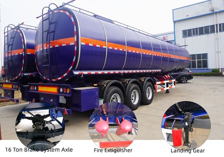 Tri Axle Diesel Tanker Trailer for Sale in Mauritania, Nouadhibou
