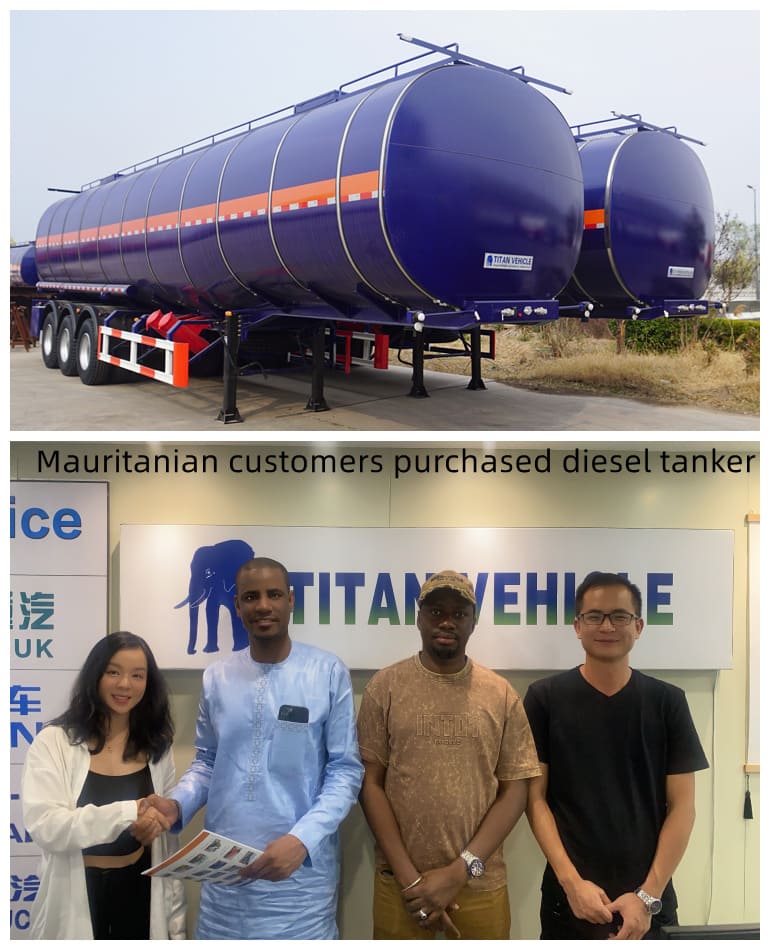 Tri Axle Diesel Tanker Trailer for Sale in Mauritania, Nouadhibou